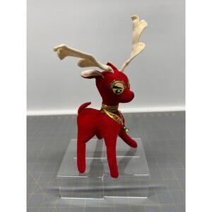 Vintage Reindeer red made In Japan MCM XMAS Retro Christmas 1960's